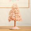 Handmade Natural Crystal Fortune Tree with Agate Base - Christmas Ornament