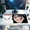 1Pc Ethereal Cat Girl Gaming Mouse Pad Keyboard Desk Mat Non-slip Rubber Lock Edge Waterproof Computer Mousepad for Office Home Decor S1737