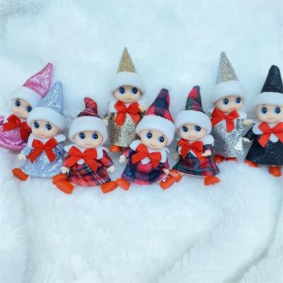 10pcs Christmas Elf Doll Gift Toys Elf Book Red Boy Red Girl Mix Coulor Dolls Clothes Toys For Kid Children Toy 2025 New