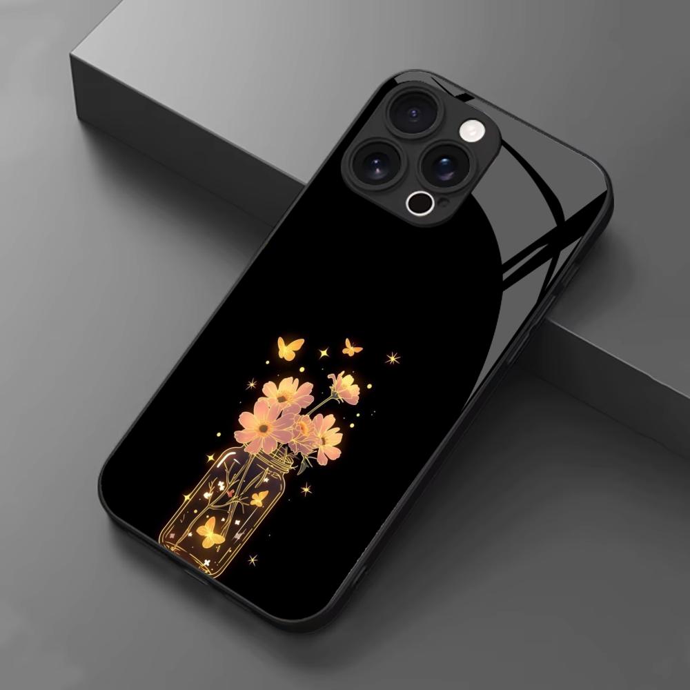 Attractive Flower Arrangement Phone Case for Glass for Iphone 17 Pro Max for iPhone 17 16 15 14 13 12pm Pro Plus