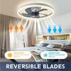 Ceiling Fans With Lights APP Emote Control DC Motor Stepless Dimmable 6Speed DC Motor Stepless Dimmable 33-40cm Smart Fan Light