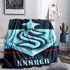 Go Team Kraken! Throws Blanket Flannel Blankets Plush for Couch Bed Gifts for Men Women Travel picnic blanket Christmas fan gifts