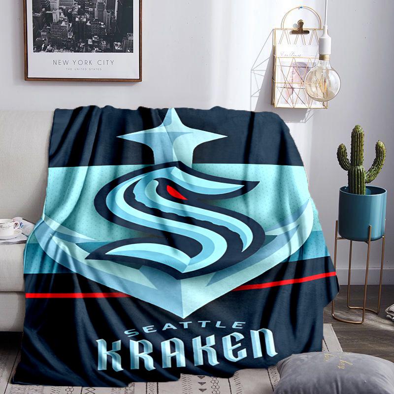Go Team Kraken! Throws Blanket Flannel Blankets Plush for Couch Bed Gifts for Men Women Travel picnic blanket Christmas fan gifts