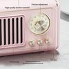 Mini Vintage Bluetooth Speaker, Retro Bluetooth Speaker Rechargeable, Loud Volume, Bluetooth 5.0 Wireless TWS Connection, Support TF Card,