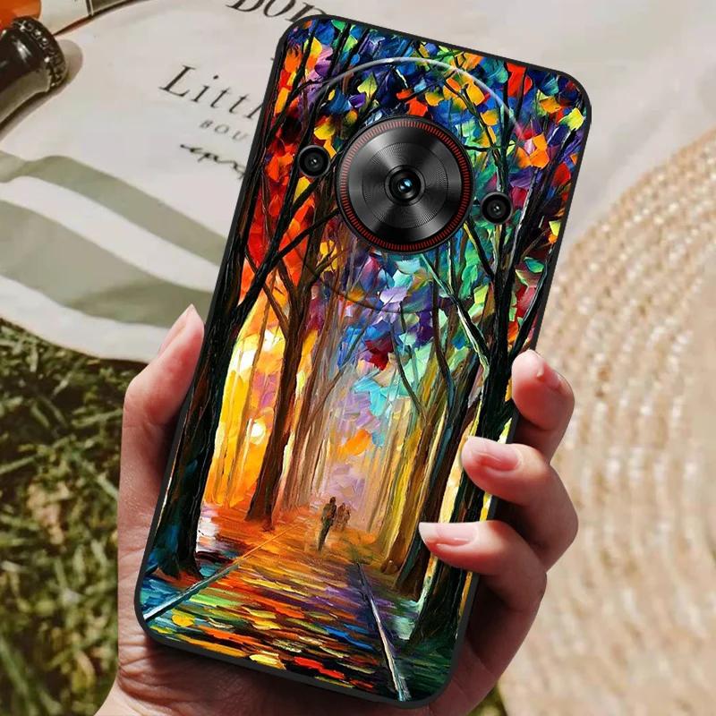 Per ZTE Blade A75 5G Custodia Cool Stampata Silicone TPU Morbida Cover per ZTE Blade A75 5G Custodie Nere Protettive Guscio Telefono A 75 5G