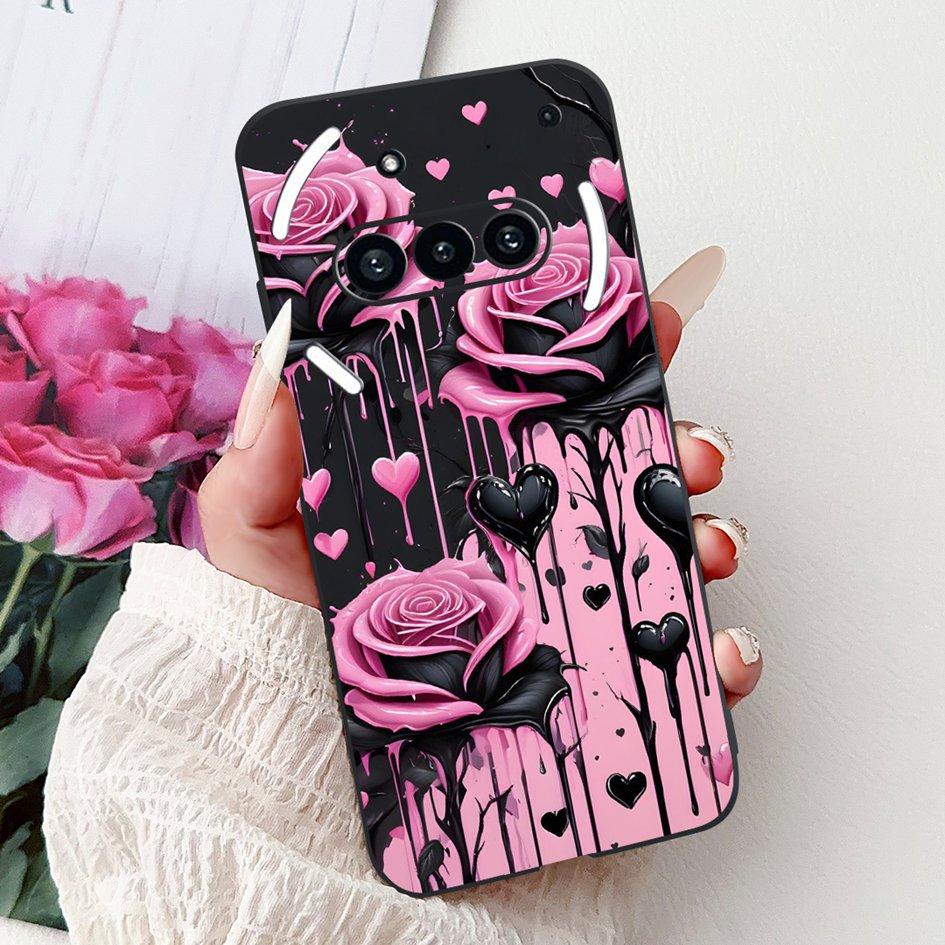 For Nothing Phone 3A 2025 Case A059 Fashion Flower Cats Cartoon Silicone Soft Shockproof Cover For Nothing Phone3A 3A Pro Bumper
