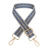 New Thickened Canvas Webbing Colored Rhombus Adjustable Shoulder Crossbody Long Strap Women's Bag Parts Accessories Broadband