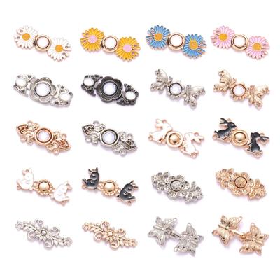 1 paire de boutons de taille détachables, attache de pantalon, épingle adaptée, réduction de la taille, fournitures pour femmes adultes, vêtements Cheongsam féminins
