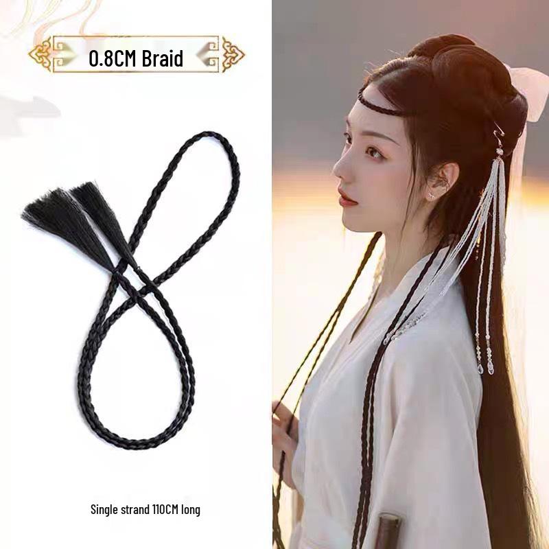 Chinese Style Braided Wig Bun for Bridal Hairstyles