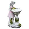 Flower Fairy Statue Solar Light Ornament Outdoor Courtyard Garden Decoration Resin Angel Figure Sculpture Micro Landscape Decor