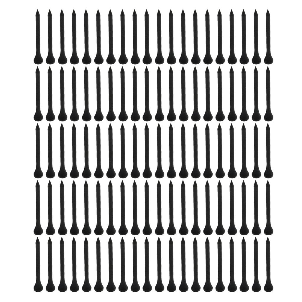 100Pcs/pack More Distance Consistent Height Golfs Tees Standard Wood Castles Golfs Tees Set for Golfs Driver Training