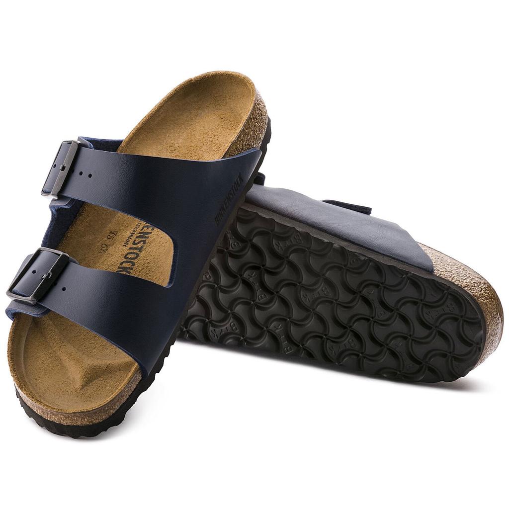 Women's Birkenstock Arizona BF Birko-Flor Blue Narrow Navy Blue (51753)