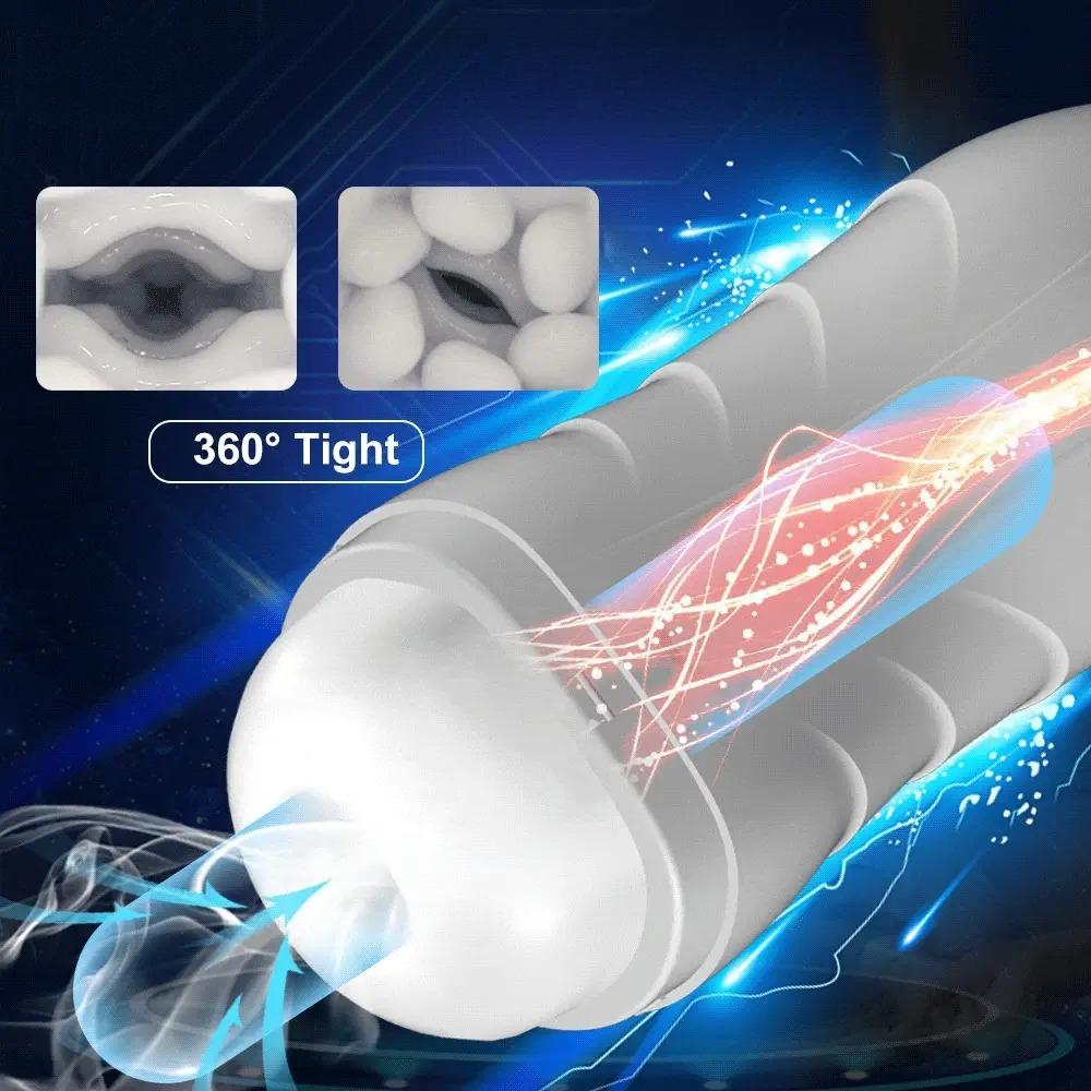 Sucking Vibration Masturbation Cup for Male Realistic Vagina Vacuum Pump Sex Toy for Men Deep Throat Erotic Toy Male Masturbator