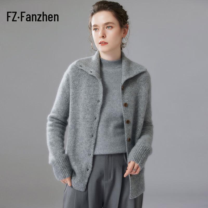 Fanzhen Women's Thick Cashmere Cardigan