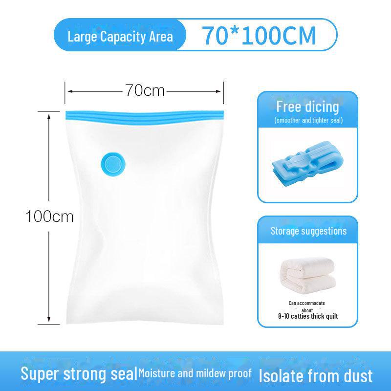 Bolsa de almacenamiento al vacío transparente para ropa y colchas