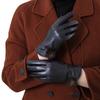 Ladies' Genuine Leather Gloves Made of Genuine Sheepskin with Fleece and Thickened  Windproof and Cold Proof  Winter Cycling Warm Gloves