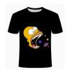 Summer Children's Fashion Digital Simpson Comfortable Loose Short Sleeve Printed T-shirt
