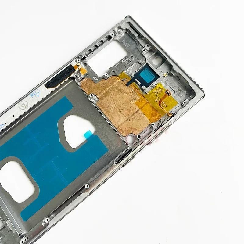 Middle Frame Bezel For Samsung Galaxy Note 10 Plus Note10+ Bracket Moblie Repair LCD Screen Refurbish