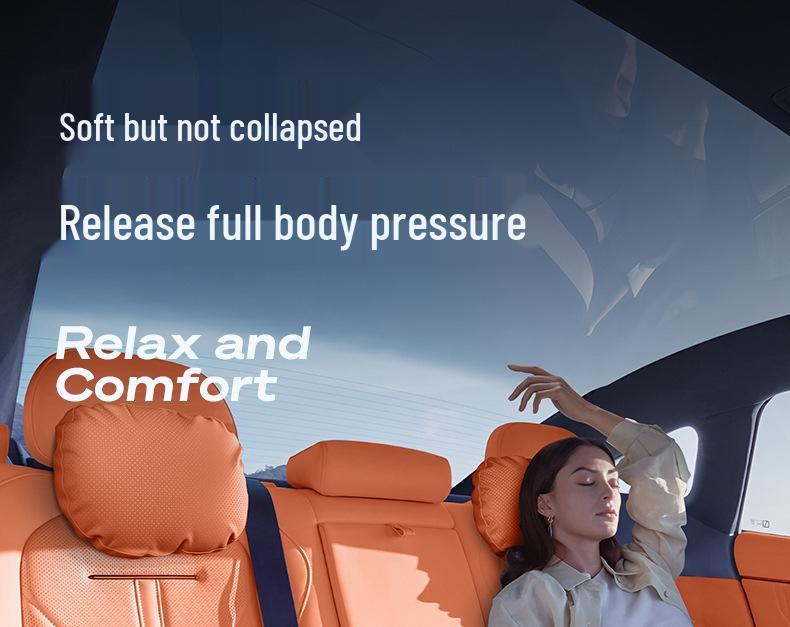 Lan Dian E5 PLUS Car Headrest & Lumbar Support for Neck and Back Protection