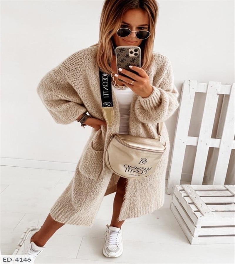 Women's Loose Knit Cardigan Sweater 2025 - New Autumn/Winter Top Coat
