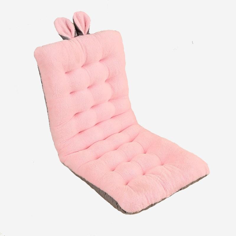 Solid Color Cream Style Long Cushion Cute Beibei Plush Thick Home Cushions Tatami Soft and Warm Pad Multi-scenario Application 35x70cm розовый 3360₽