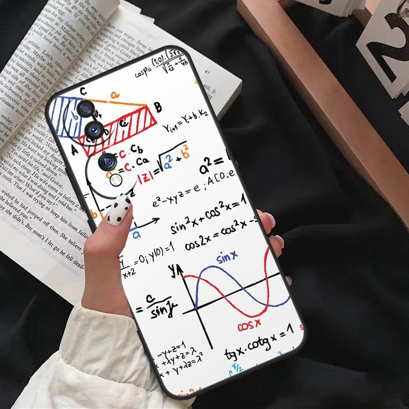 

Чехол Funda для Honor X9a X8a X7a X6a X6 X7 X8 X9 8X 9X Honor Magic 5 Pro 10 50 70 90 Lite с рисунком Физика Наука Математика Формула Honor X7a