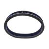 High Flow Round Air Cleaner Filter Washable and Reusable Replacement for Chevy Ford Mopar SBC BBC 14inch* 2inch Blue/Black/Red