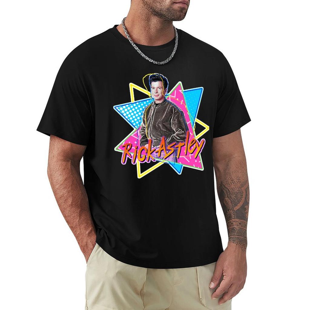 Rick Astley Never Gonna Get Any Cooler Fanart Tribute Tshirt Industrial Work Tee Shirt