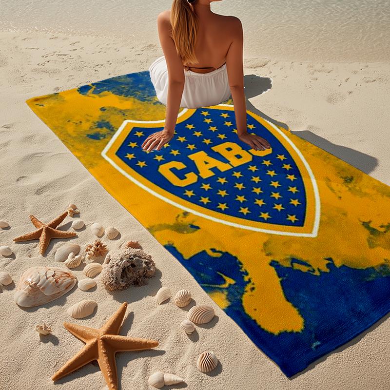 Football Club Emblem Beach Towel, Super Soft Microfiber, Gift for Her/Him, Birthday, for Pool, Beach, Travel, Home Decor Fan gifts