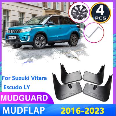 Car Mudguards Fit For Suzuki Vitara Escudo LY 2016~2023 2017 2018  Mudflap Fender Mud Flaps Guard Splash Auto Accessories
