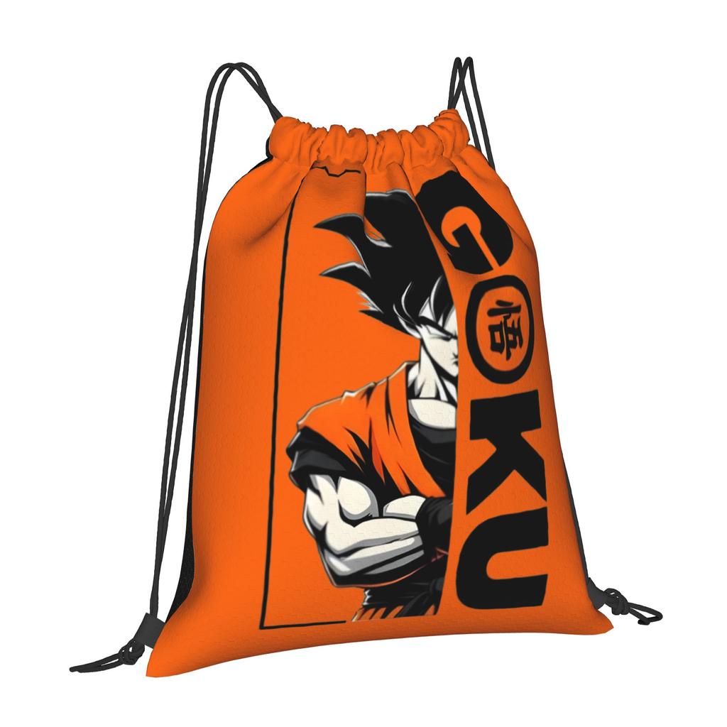 Custom DBZ Dragons Goku Ball Drawstring Bag for Training Yoga Backpacks Men Women Warrior Sports Gym Sackpack