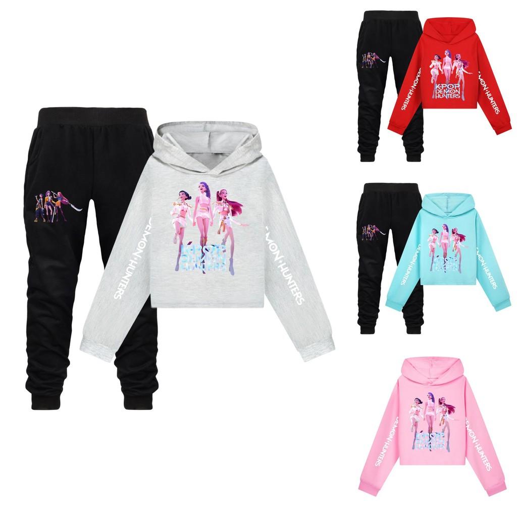 Kpop Dämonenjäger Kinder Sportbekleidungsset Aus Baumwolle Für Aktives Spielen