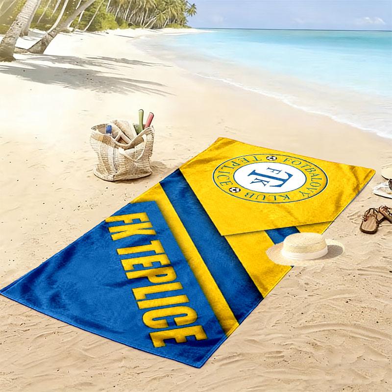 Trabzonspor Logo Print Beach Towel, Large Soft Quick Dry Towel for Beach Camping Swimming