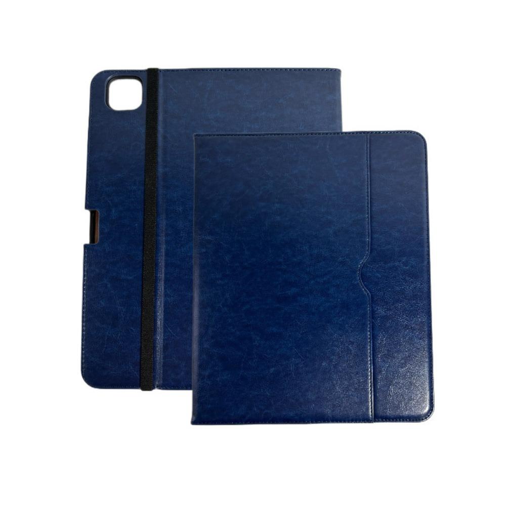 Premium Leather iPad Case 9.7-12.9 Inch Vintage Style with Pencil Slot Honeycomb Protection Cover for Tablet