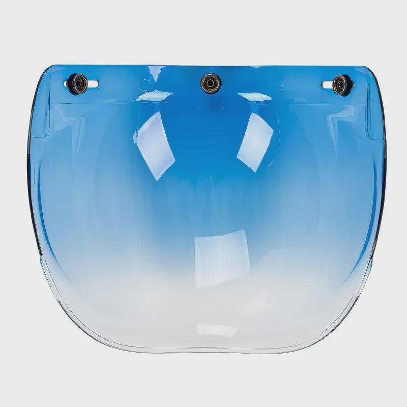 Japanese Three-Button Bubble Lens Motorcycle Helmet