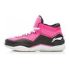 Li Ning Wade Way 3 Miami Rose Comfortable Versatile Non-Slip Shock Absorbing Mid-Top Basketball Shoes Unisex Basketball Shoes Red Black ABAK031-8