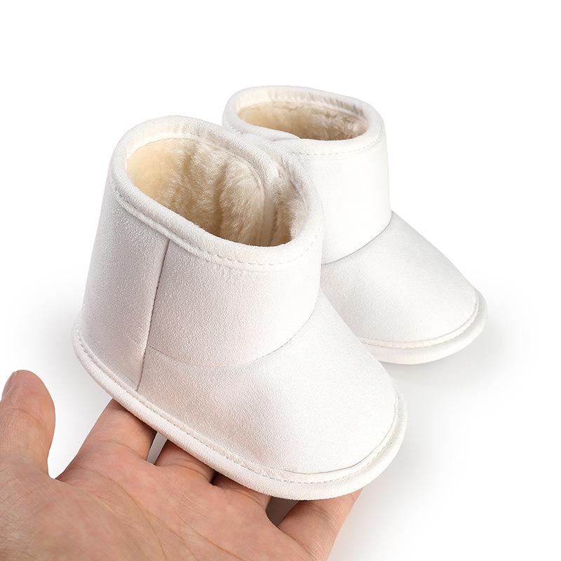 Unisex Baby Soft Sole Plush Snow Boots (0-1 Year): Non-Slip, Warm Cotton Shoes for Toddlers