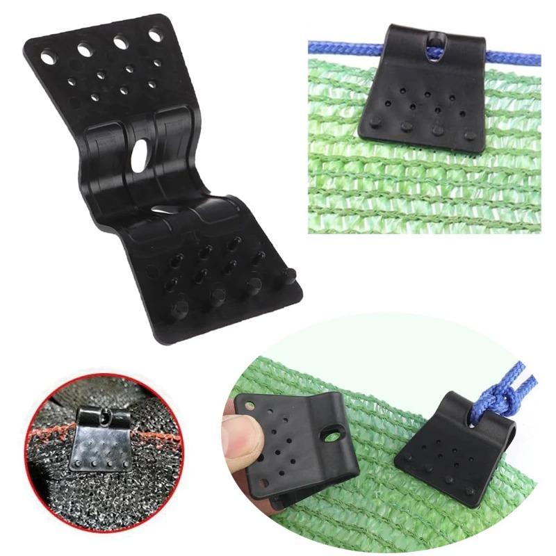 5~80 Pcs Black Butterfly Type Sunshade Net Clips Windproof Net Hook Agriculture Shadow Film Fix Clamp Outdoor Tent Hang Tongs