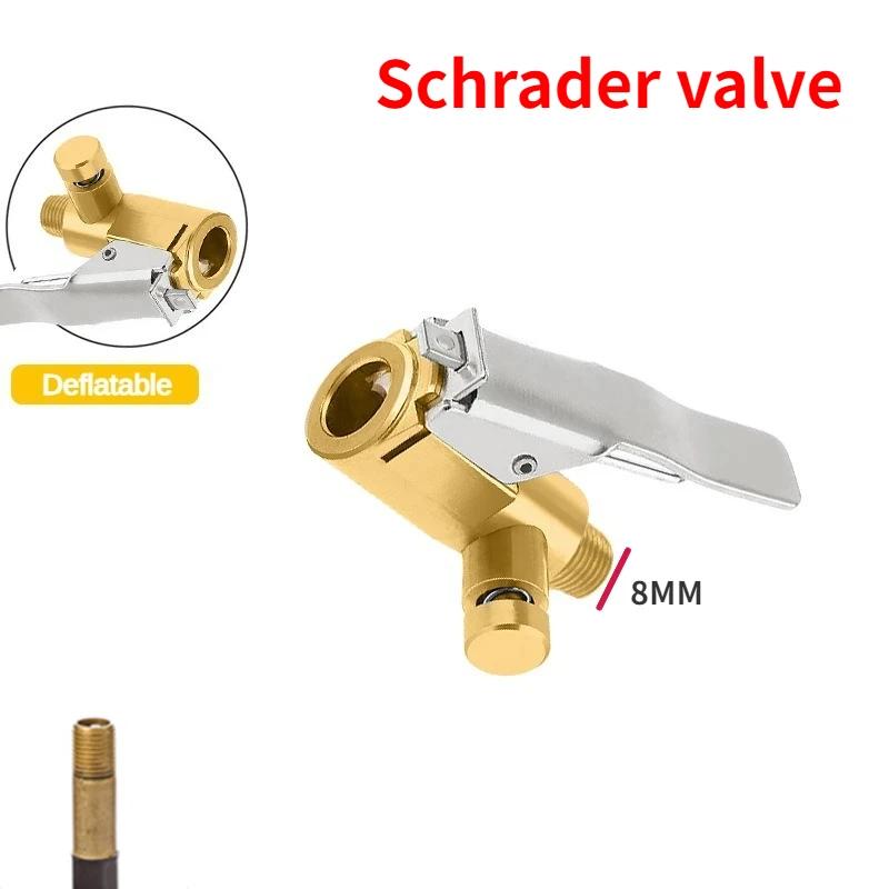 Bomba de Bicicleta Mangueira Adaptador de Bico Duplo Peças de Bombeamento Serviço Acessórios Automotivos Conversor de Válvula Schrader/Presta F/V A/V Bicicleta