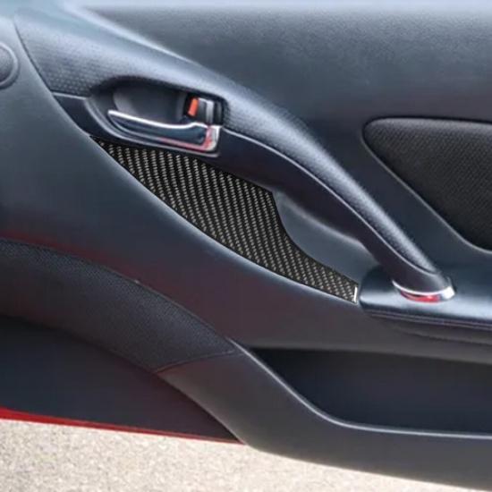 2Pcs Carbon Fiber Interior Window Control Cover Trim For Toyota Celica 2000-2005