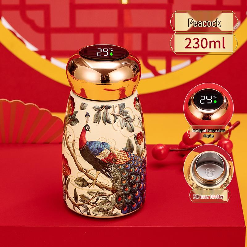 Mushroom Cup: Temperature-Sensitive Retro Stainless Steel Water Bottle - Small, Portable, Trendy Design for 2026