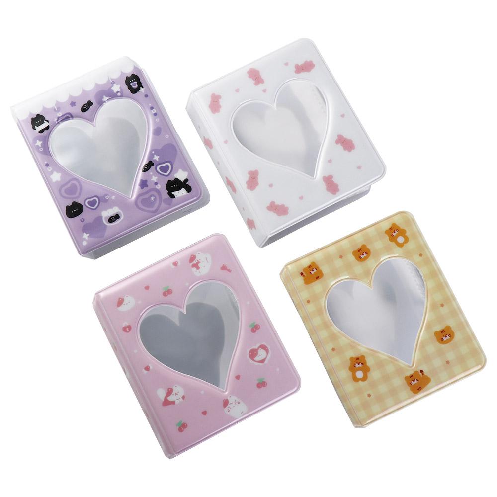 Pastic Hollow Picture Storage Case Ins Love Heart Photo Album Cartoon Bear Photo Album Mini Photo