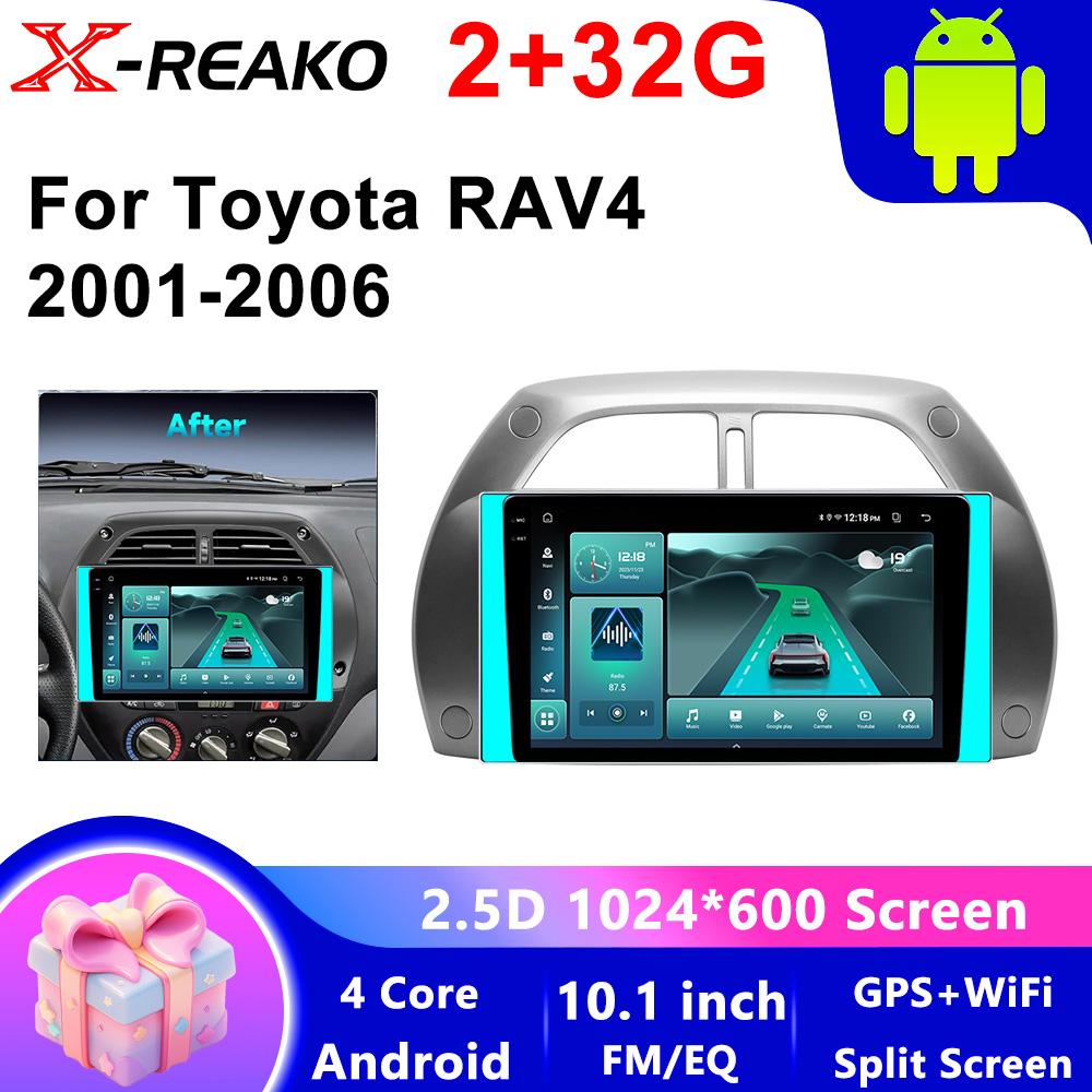 2din Android Car Radio For Toyota RAV4 2001-2006 WirelessCarplay Stereo Player Autoradio WIFI GPS Navigation FM Head Unit