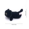 Kawaii Black Cat Plush Toys Cute Squishy Grey Cat Doll Stuffed Animals Plushies Small Pendant Birthday Christmas Gift Bag Decor