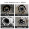 Broken Valves Thread Extractor Tool Faucet Removal Tool for 12mm14mm Diameter Stripped Pipe Extractor Set