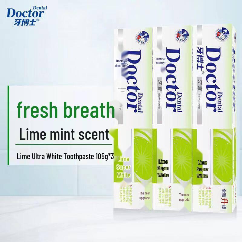 Dr. Tooth Lime Super White Toothpaste 3-Pack