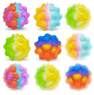 4-12 Pezzi Pallina Antistress Giocattoli Fidget Palla 3D 3D Push Bubble ADHD Autismo Sollievo dallo Stress Giocattoli Sensoriali Gadget per Feste per Bambini Adulti