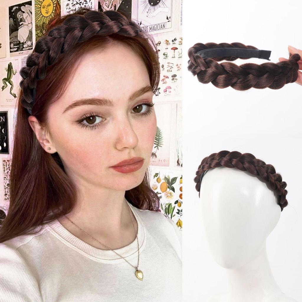 Fischgrätenzopf Stirnband Perücke: Bequemes Haarspangen-Accessoire für geflochtene Zopf-Frisuren