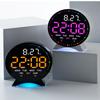 Personalized Jmping Seconds Display Electronic Led Alarm Clock Desktop Ambient Light Decor Usb Table Clock With Auto Dimmming
