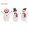 3 ks osvětlené vánoční dekorace sněhuláka Venkovní 2D rodinná sada sněhuláka Rozsvítí se Zimní ozdoba sněhuláka pro zahradní výzdobu trávníku